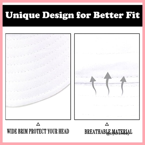 Unisex Packable Bucket Hat with UPF 50+ Sun Protection, 95% Cotton 5% Rayon main image 7